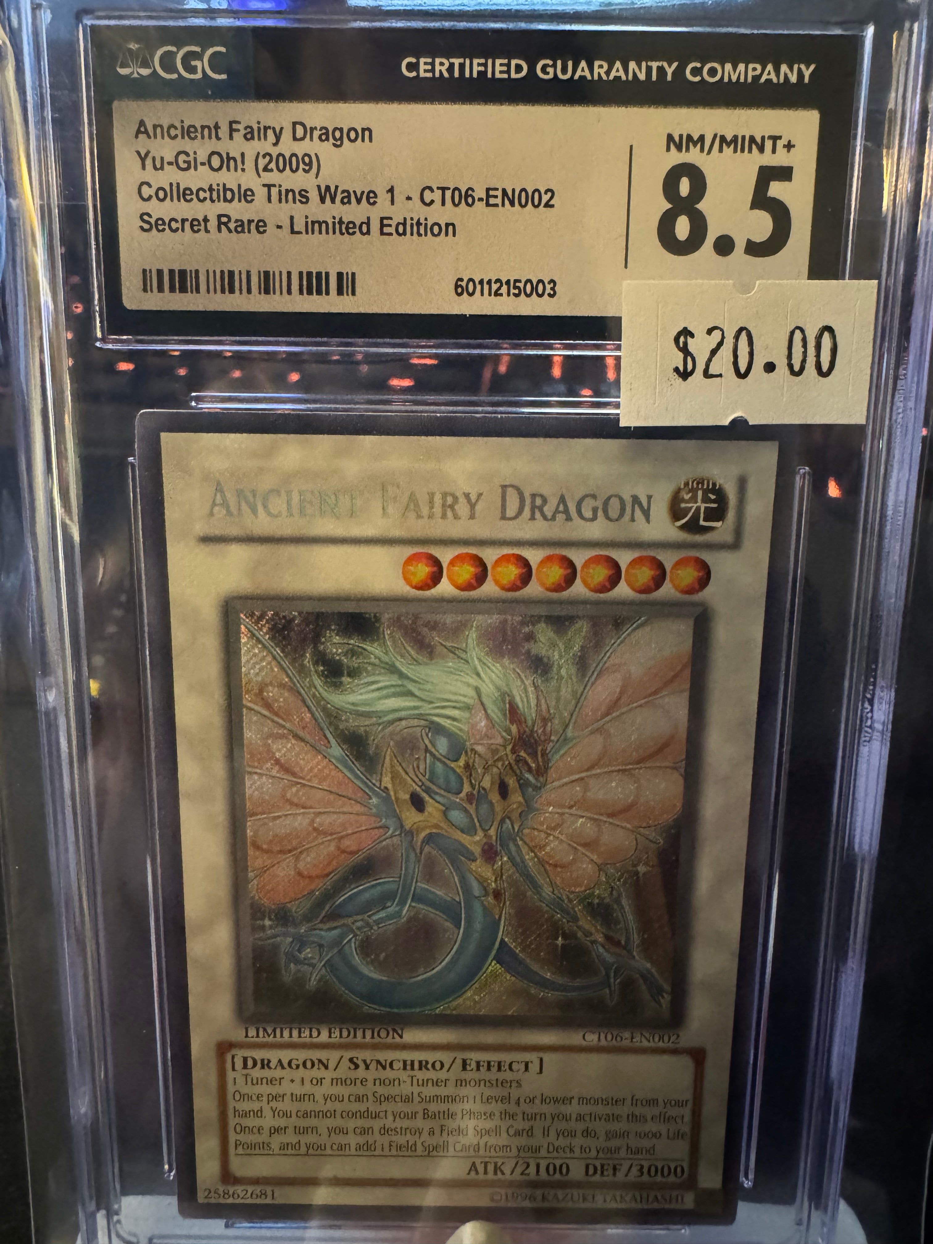Ancient Fairy Dragon CGC 8.5 CT06-EN002