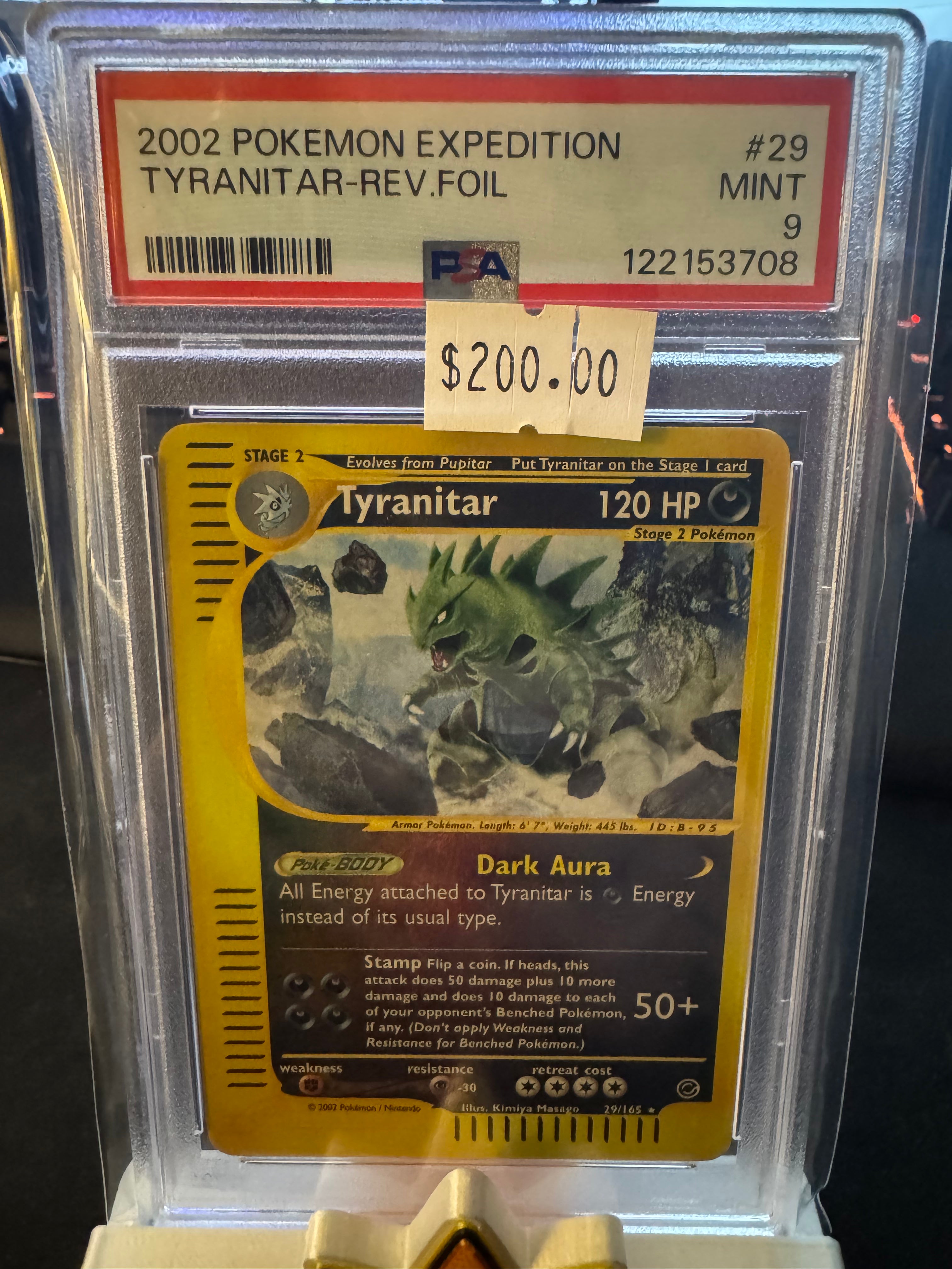 Tyranitar PSA 9 (REV Foil)