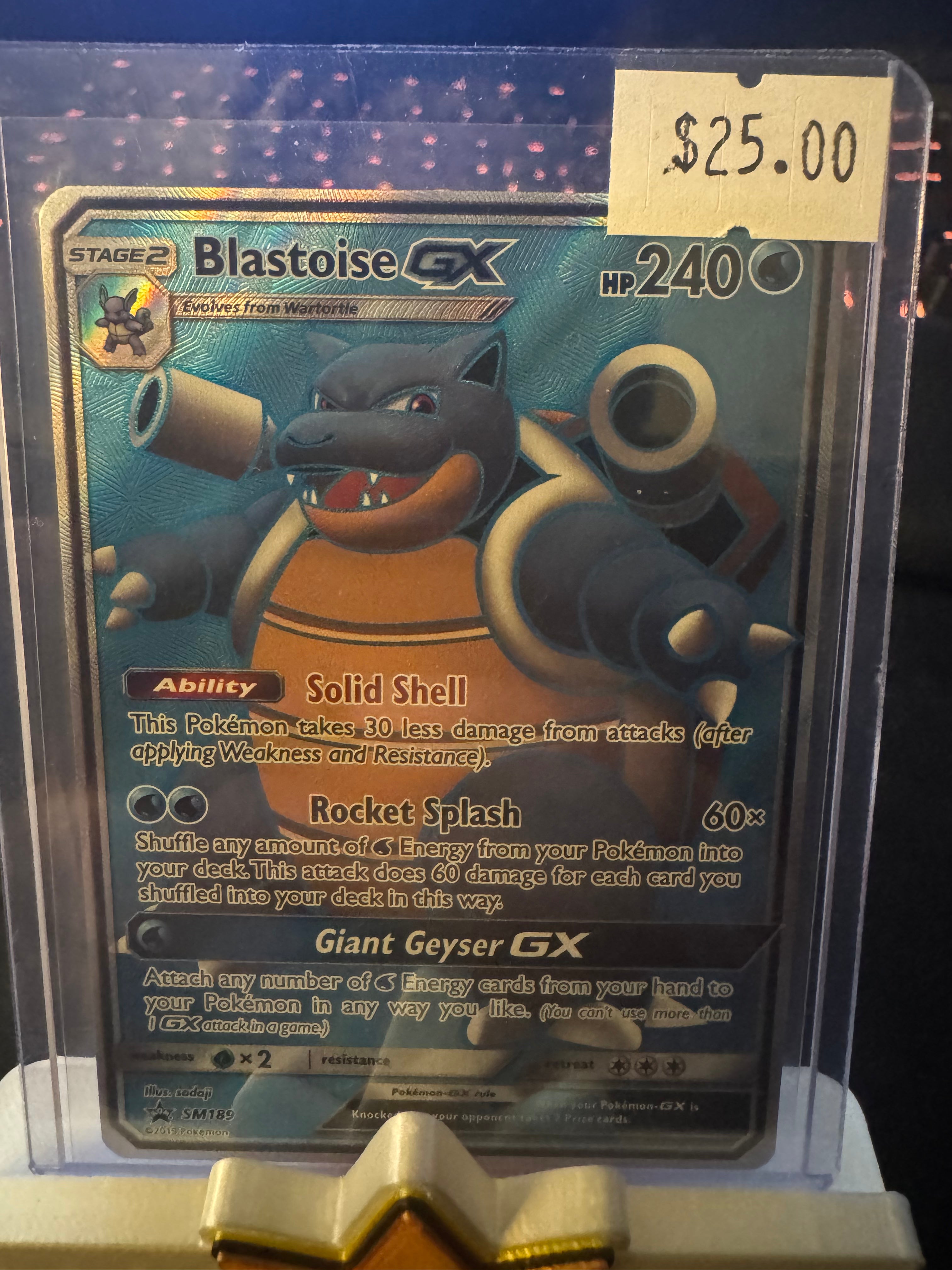 Blastoise GX (Raw) Promo