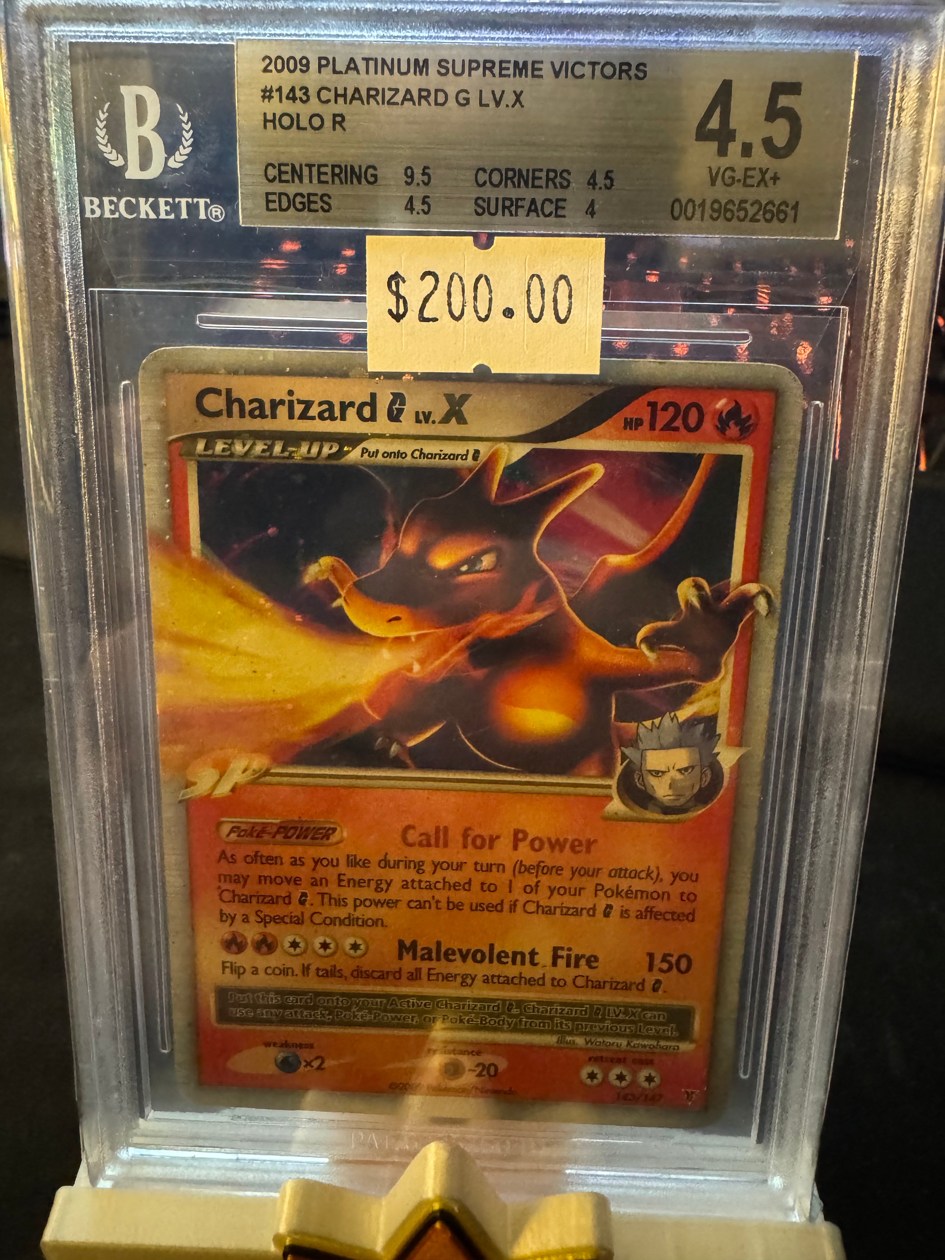 Charizard G LV.X BGS 4.5