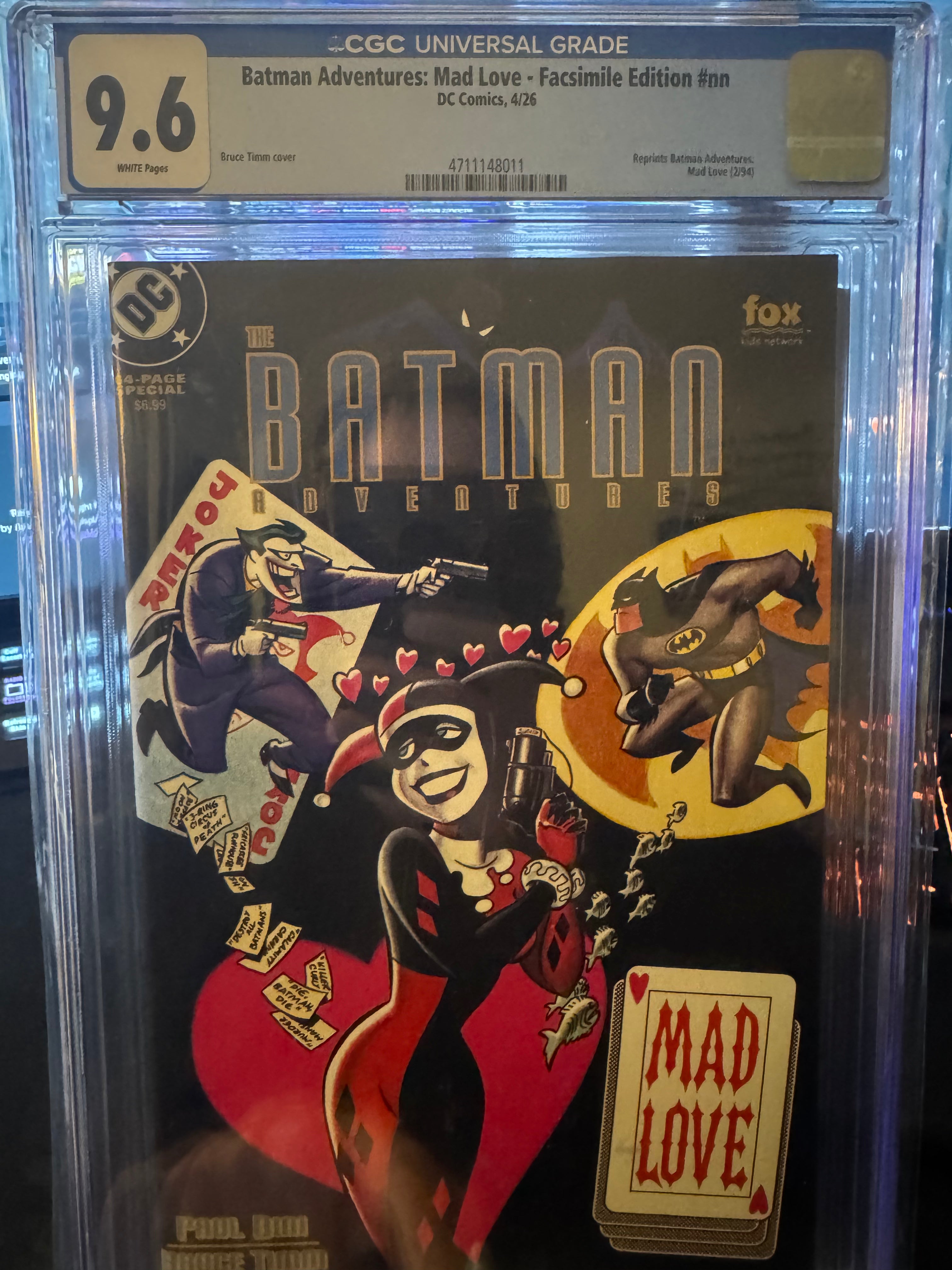 Batman Adventures: Mad Love CGC 9.6 Facsimile Edition