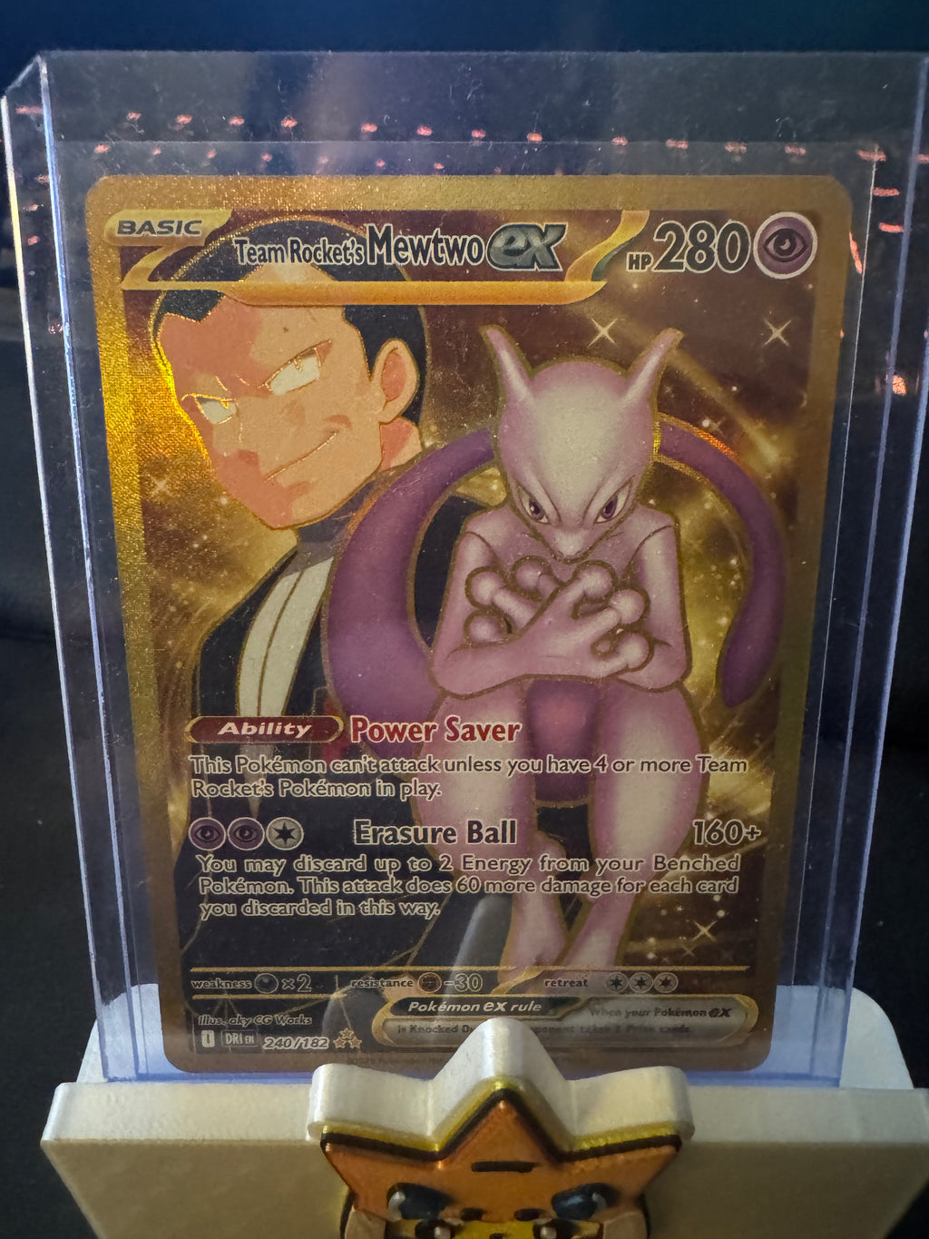 Team Rocket's Mewtwo Ex (Gold)