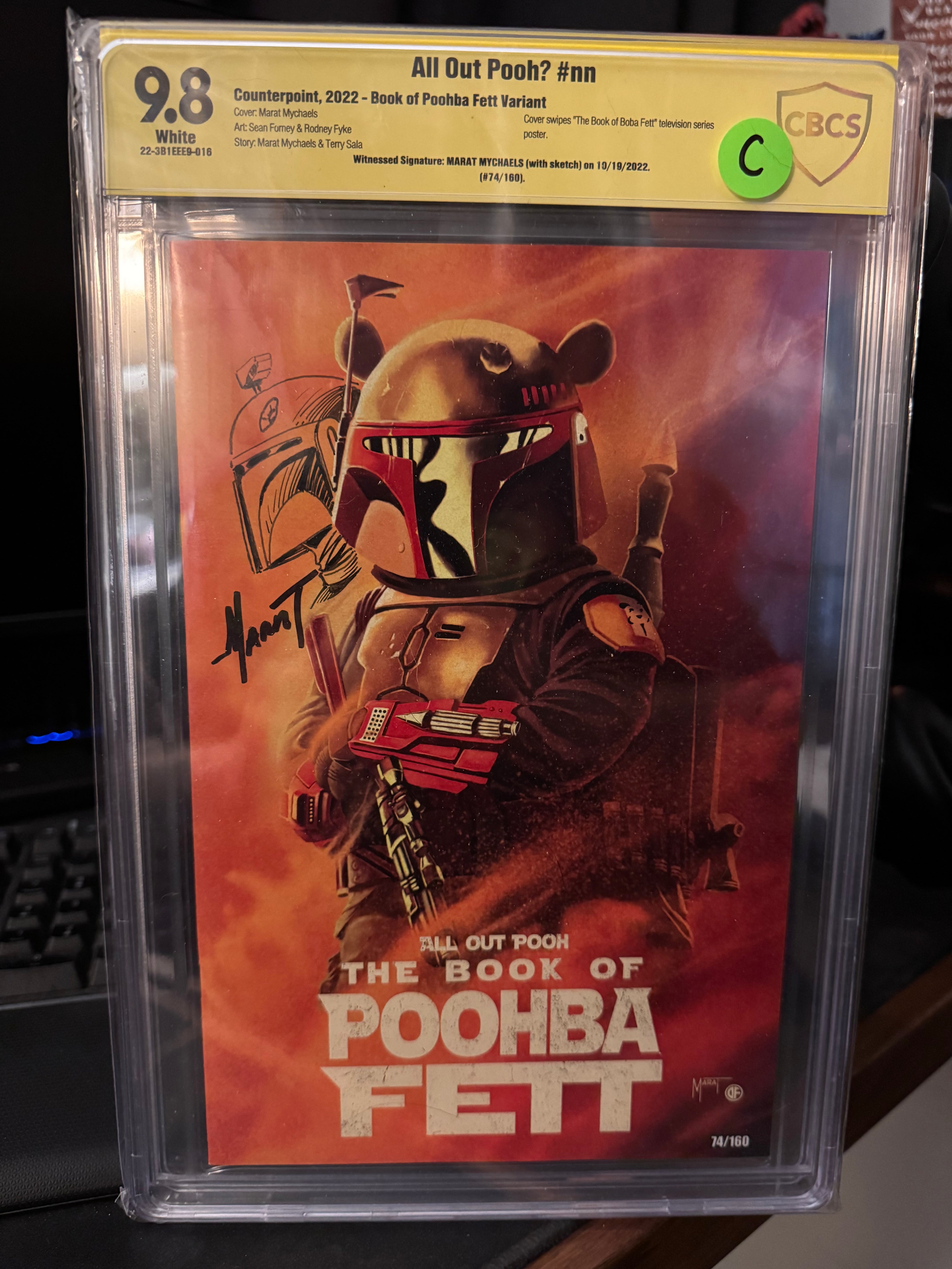 All Out Pooh (Boba Fett) CBCS 9.8 #74/160